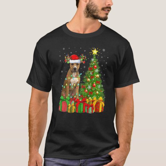 T-shirt Jeu de sapin de Noël de l'éclairage Staffordshire  (Devant)