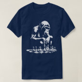T-shirt jeu de singes échecs 1 (Design devant)