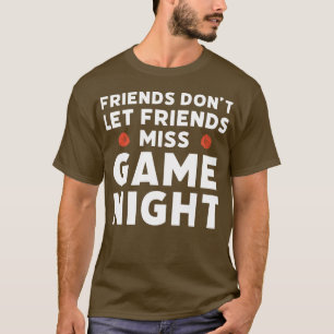 T-shirt Jeu de société amusant Jeu Nuit Citation
