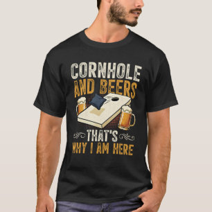 T-shirt Jeu de société Cornhole et bières c'est pourquoi j