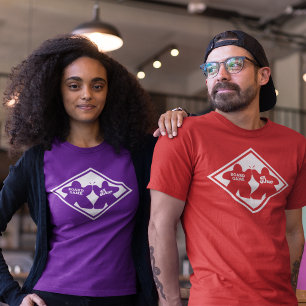 T-shirt Jeu de société Duo Cadre blanc Femen Chemise