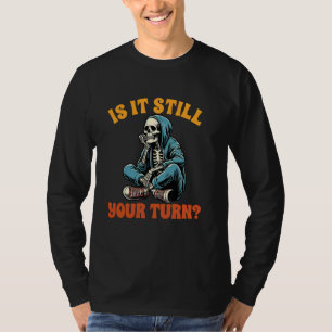 T-shirt Jeu de société Lover Skeleton Jeu Nuit Est Il Touj