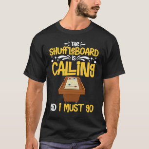 T-shirt Jeu de table Shuffleboard Règles Cour extérieure S