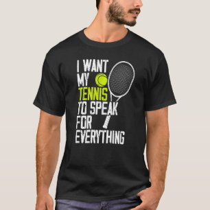 T-shirt Jeu de tennis de pelouse Racket Sport Tennis