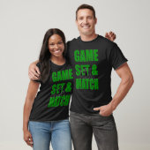 T-shirt Jeu De Tennis Et Match (Unisexe)