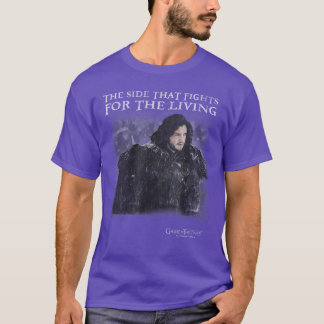 T-shirt Jeu de thrones Jon Snow Chapeau latéral Se bat pou