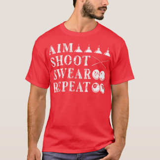 T-shirt Jeu de tir de but - Jeu de 8 balles Billard de pis