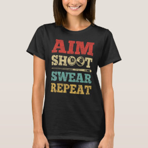 T-shirt Jeu de tir de but Répéter 8 Ball Pool Lecteur Bill