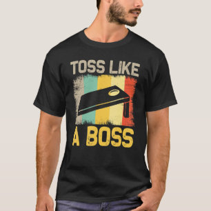 T-shirt Jeu De Trou Comme Un Sac De Bean De Boss Retro Cor