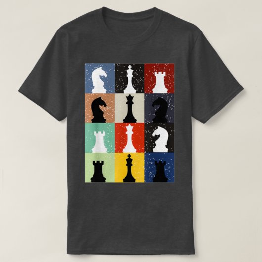 T-shirt Jeu d'échecs amusant jeu jeu d'Humours Joueur éche (Design devant)