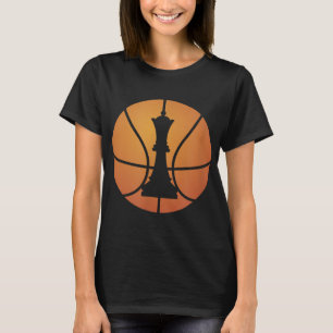 T-shirt Jeu D'Échecs Basketball Cadeau Drôle Pour Jeu Boar