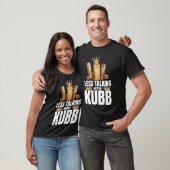 T-shirt Jeu d'échecs de jeu Kubb Yard jeu jeu King Kub (Unisexe)