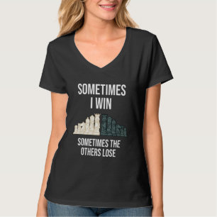 T-shirt Jeu D'Échecs Dire Avec Les Morceaux D'Échecs Jouer