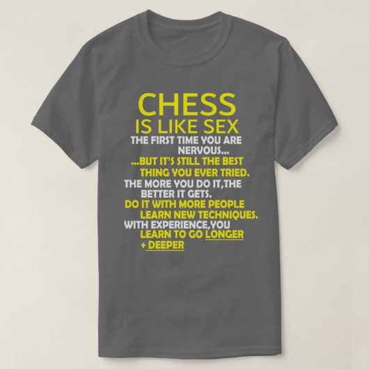 T-shirt Jeu d'échecs du joueur d'échecs  (Design devant)