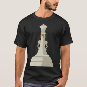 T-shirt Jeu d'échecs Jeu de jeu de la Reine blanche pour e
