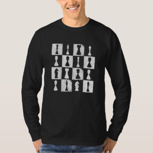 T-shirt Jeu d'échecs Joueur d'échecs Thème Mineur Sport Dr
