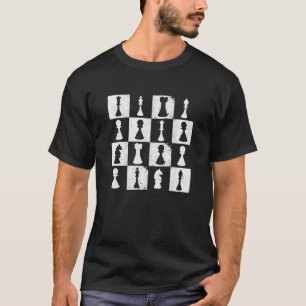 T-shirt Jeu d'échecs Joueur d'échecs Thème Mineur Sport Dr