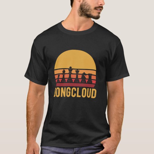 T-shirt Jeu d'échecs rétro Bongcloud amusant Mème d'ouvert (Devant)