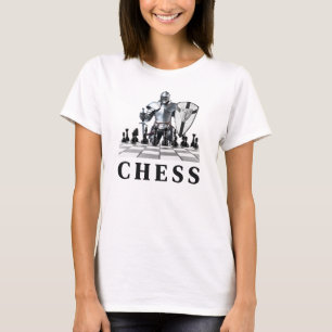 T-shirt Jeu D'Échecs, Stratégique, Penser À L'Avance, Matt