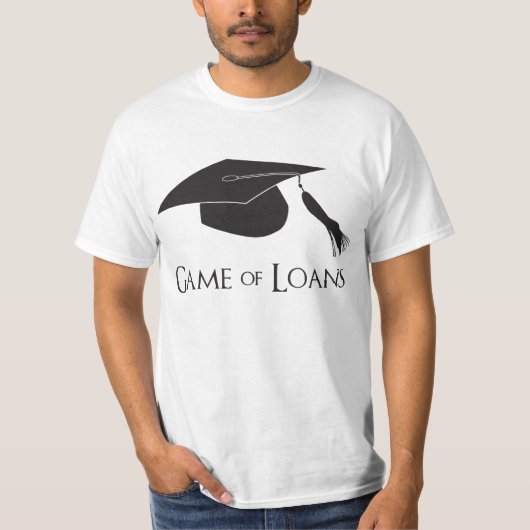 T-shirt Jeu des prêts d'obtention du diplôme d'université (Devant)