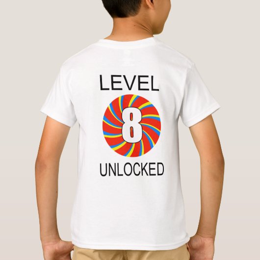 T-shirt Jeu d'ordinateur de 8e anniversaire (Dos)