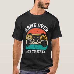 T-shirt Jeu drôle à l'école c'est fini enseignant élève Vi