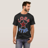 T-shirt Jeu drôle de jardin de Cornhole Cornstar (Devant entier)