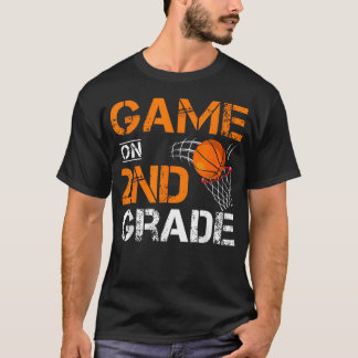 T-shirt Jeu drôle sur le basket-ball de deuxième année pou
