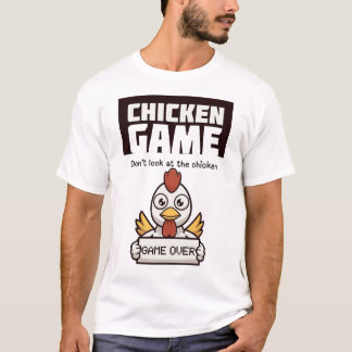 T-shirt Jeu du Poulet Ne Regarde Pas Le Poulet 