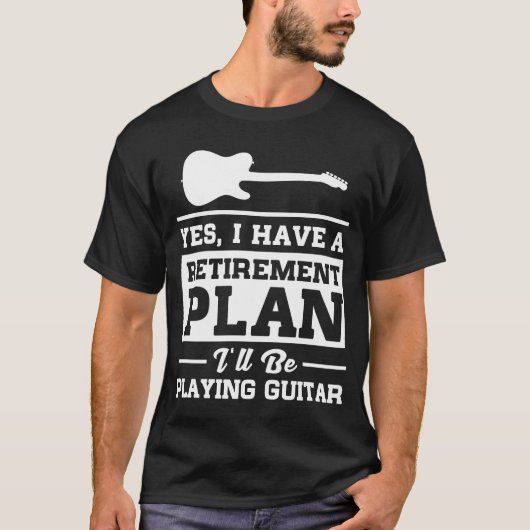 T-shirt Jeu du régime de retraite de guitare (Devant)