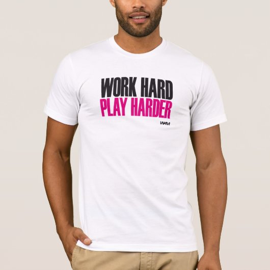 T-shirt jeu dur de travail plus dur (Devant)