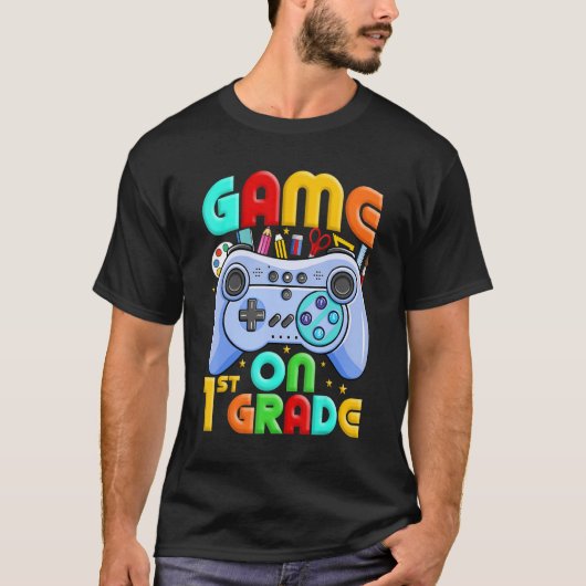 T-shirt Jeu en 1ère année Retour à l'école 1ère année nive (Devant)