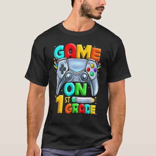 T-shirt Jeu en 1ère année Retour à l'école 1ère année nive (Devant)