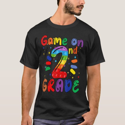 T-shirt Jeu en 2e année Retour à l'école 2e année (Devant)
