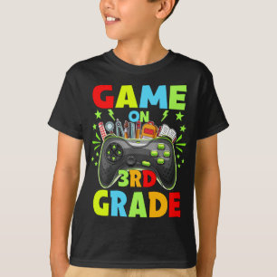 T-shirt Jeu en 3e année Retour au 3e niveau Déverrouillé