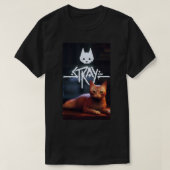 T-shirt jeu errant, jeu de chat errant, jeu vidéo stray (Design devant)