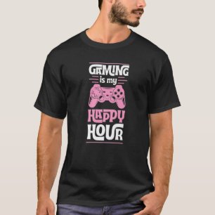 T-shirt Jeu Est Mon Happy Hour Drôle Jeu Vidéo Drôle Meill