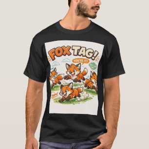 T-shirt Jeu fantaisiste : Équipe de renards de dessin anim