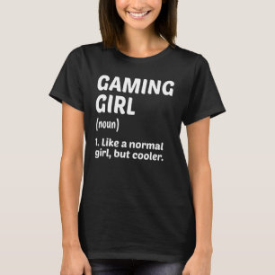 T-shirt Jeu Fille Noun Définition Vidéo Joueur Gami