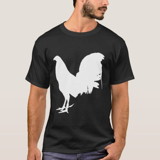 T-shirt Jeu Fowl Gallegos Rooster Poulet Gamefowl Blanc (Devant)