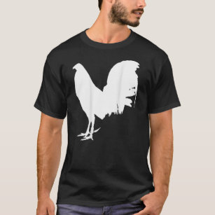 T-shirt Jeu Fowl Gallegos Rooster Poulet Gamefowl blanc