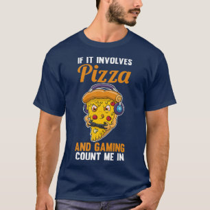 T-shirt Jeu Gamer Pizza Premium