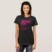 T-shirt Jeu Girl Noun Définition Console contrôleur Vid (Devant entier)