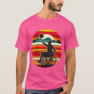 T-shirt Jeu graphique Vintage pour femmes en fauteuil roul