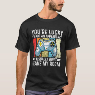 T-shirt Jeu Hommes Garçons Vidéo Contrôleur de jeu Vintage