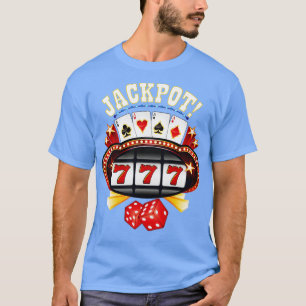 T-shirt Jeu Jackpot Joueur Joueur Joueur Machines à fente