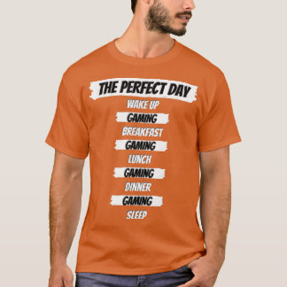T-shirt Jeu Joueur Parfait Jour Drôle Drôle Cadeau