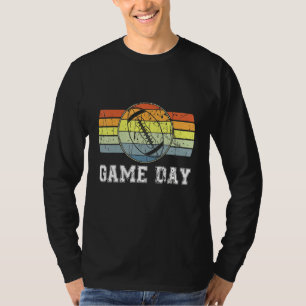T-shirt Jeu Jour Avec Leopard Heart Football Maman Vintage