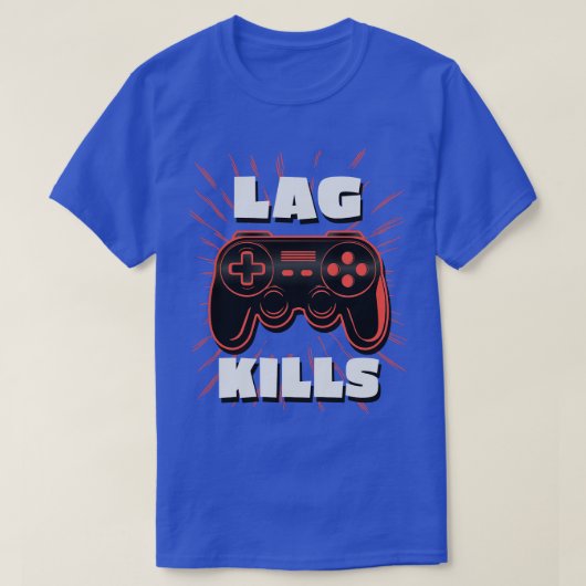 T-shirt Jeu LAG Funny Console Gamepad Gamer (Design devant)