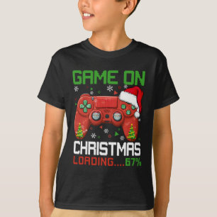 T-shirt Jeu le jour de Noël Chargement 67% Drôle 6 7 Mème